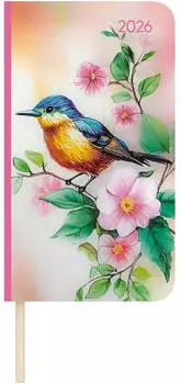 Neumann Verlage Lady Journal Slim Bird 2026 - Taschen-Kalender 9x15,6 cm