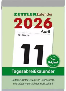 Neumann Verlage Tagesabreißkalender XXL 2026 - 9,9x14,3 cm