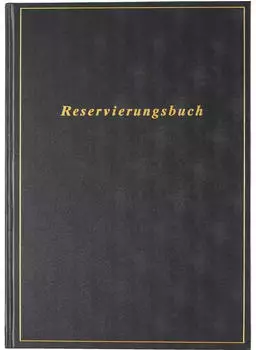 Rido Buchkalender Reservierung A4 1 Tag/Seite Balacron schwarz 2026