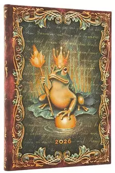 Paperblanks 12-Monatskalender 2026 Die Brüder Grimm, Froschkönig, Midi, Verso