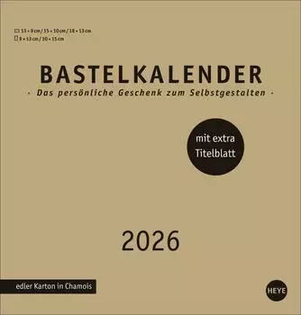 Heye Premium-Bastelkalender gold mittel 2026