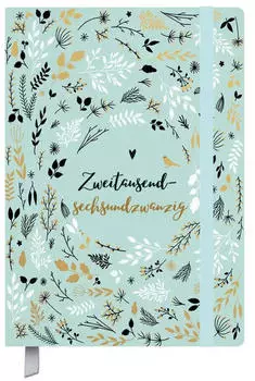 Korsch Verlag Terminkalender Campus Mint Flowers 18 Monate 2026/2027