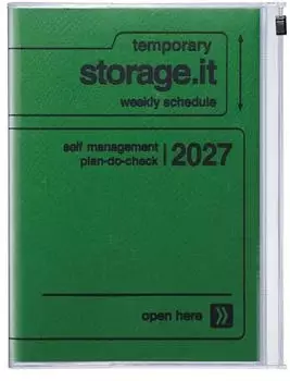 Mark's Europe Storage.it Terminkalender A5 2026/27, Grün