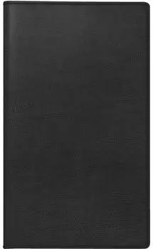 Rido Taschenkalender Miniplaner d15 8,7x15,3cm 1 Monat/2 Seiten Kunstleder schwarz 2026