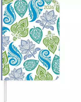 Neumann Verlage Daily Journal Paisley 2026 - Taschen-Kalender A6 - Leuchtturm - Day By Day