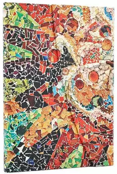 Paperblanks 12-Monatskalender 2026 Gaudis Sonne, Midi, Vertikal