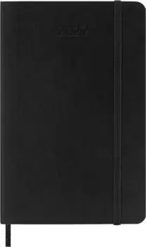Moleskine Wochen-Notizkalender 2027 Pocket/A6 Softcover Schwarz (WoNK 2027 DE PK SC Swrz)