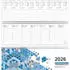Zettler Tischquerkalender 116 29,6x9,9cm 1 Woche/2 Seiten blau 2026