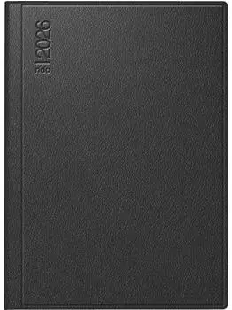Rido Taschenkalender Technik III 10x14cm 1 Tag/Seite Leder schwarz 2026