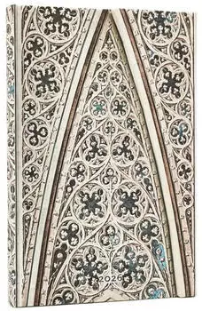 Paperblanks 12-Monatskalender 2026 Gewölbe des Mailänder Doms, Mini, Horizontal