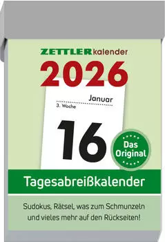 Neumann Verlage Tagesabrei&szlig;kalender S 2026 - 4,1x5,9 cm