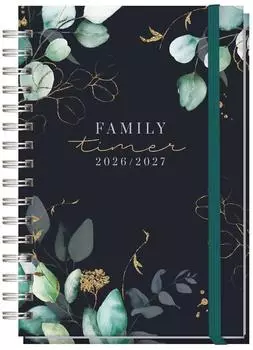 Häfft Family-Timer 2026/27 Kalender 17 Monate „Mondscheinblüten"
