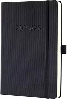 sigel Conceptum Wochenkalender A5 18 Monate Hardcover schwarz (C2603)