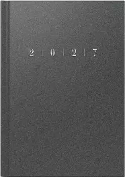 Rido studioplan int. Buchkalender 2027, 168×240mm, 1 Woche/2 Seiten, grau (7023013807)