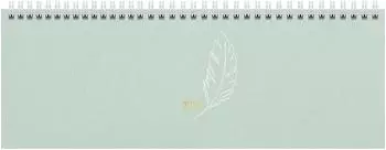 Brunnen Young Line "Feather" Querterminbuch 2027, 1 Woche/2 Seiten, 297×105mm (7036331007)
