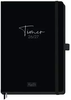 Häfft Häfft-Timer Deluxe Jugendkalender 26/27 A5 Black Edition