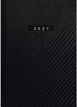 Rido Chefplaner 2027 "Carbon" A5, 1 Tag/Seite, Kunstleder schwarz (7021812807)