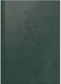 Brunnen Mentor Buchkalender 2027 A5, Kunstleder, dunkelgrün (7026033017)