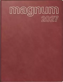 Rido Buchkalender magnum 2027 183×240mm, Kunststoff, weinrot (7027042297)