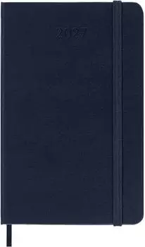 Moleskine Tageskalender 2027 12M Pocket Hardcover, saphirblau