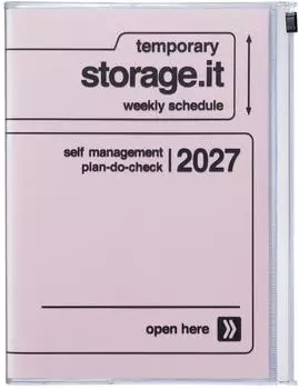 Mark's Europe Storage.it Terminkalender A5 2026/27, pink