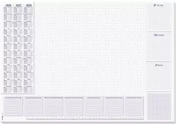 sigel Schreibtischunterlage Lilac A2 Wochenplan 2026–2028, 30 Blatt (H6355)