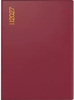 Rido Taschenkalender Technik II 2027 A6, Kunststoff, bordeaux (7018182297)