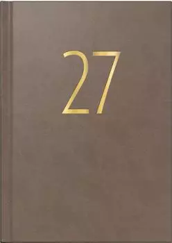 Brunnen Buchkalender Premium Young Line 2027 „Browny" A5, Kunstleder (7028503017)