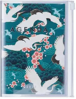 Mark's Europe Diary A6 Japan / Birds, grün (2026/27)