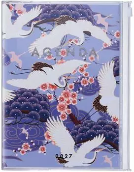 Mark's Europe Diary A5 Japan / Birds, lila (2026/27)