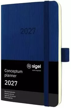 sigel Conceptum Wochenkalender 2027 dunkelblau A6 Softcover (C2733)