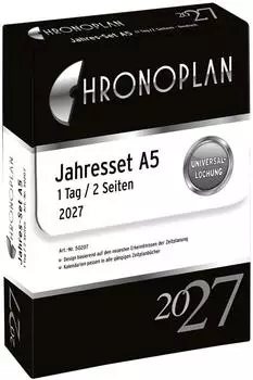 Chronoplan Chronoplan Kalendereinlage Jahres-Set 2027, A5, Tagesplaner (50207)