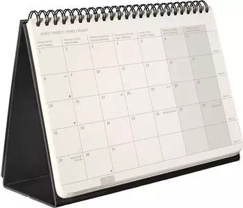 sigel Conceptum Tischkalender 2027, A5 quer, schwarz (C2781)