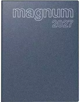 Rido Buchkalender magnum 1 Woche/2 Seiten, Kunststoff, blau, 2027 (7027083307)