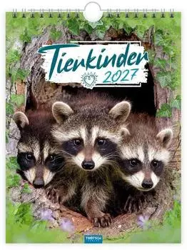 Trötsch Notizkalender zum Hängen Tierkinder 2027