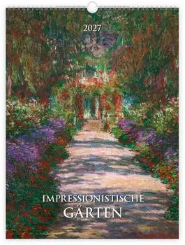 Trötsch Wandkalender Impressionistische Gärten 2027