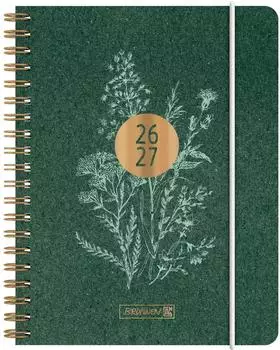 Brunnen Schülerkalender 2026/2027 'Botanical' | A6, Karton | Gebundene Ausgabe