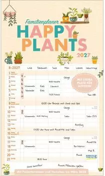 Korsch Verlag Familienplaner Happy Plants 2027