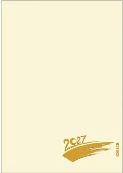 Korsch Verlag Foto-Malen-Basteln A4 chamois mit Folienprägung 2027 | DIN A4
