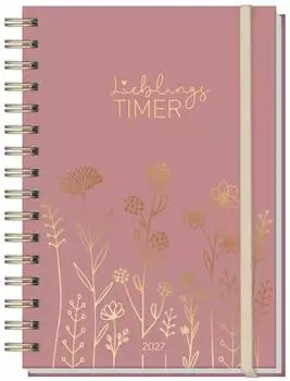 Häfft Lieblings-Timer 2027 Wochenkalender Fine Flowers Rosé