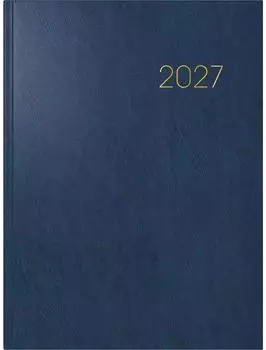 Brunnen Buchkalender Mod. 797 1 Woche/2 Seiten Miradur blau 2027 (1079760307)