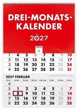 Tr&ouml;tsch Dreimonatskalender Drei-Monatskalender 2027