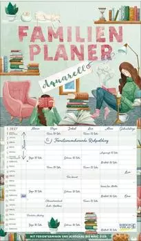 Korsch Verlag Familienplaner Aquarell 2027