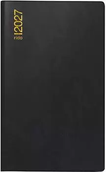 Rido Taschenkalender Mod. M-Planer 2027 A6, Kunststoff, schwarz (7046962907)