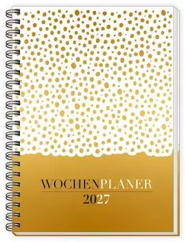 Trötsch Wochenplaner A5 mit Wire-O Gold 2027 | DIN A5