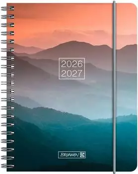 Brunnen Schülerkalender 2026/2027 'Misty Sunset' | A6, Kunststoff