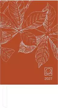 Zettler Wochenbuch 766 14,6x21cm 1 Woche/2 Seiten Recyclingpapier chestnut 2027