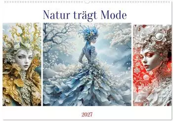 Calvendo Natur tr&auml;gt Mode Wandkalender 2027, Monatskalender DIN A2 quer