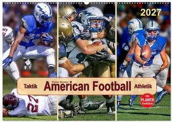 Calvendo Wandkalender 2027 "American Football - Taktik und Athletik" DIN A2 quer