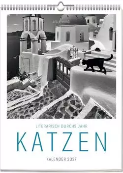 ars vivendi Literarisch durchs Jahr - Katzen 2027, Wochenkalender